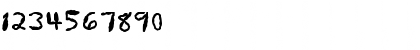 Download FZ HAND 11 MANGLED Normal Font Numeric Preview
