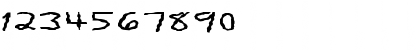 Download FZ HAND 11 WAVEY EX Normal Font Numeric Preview