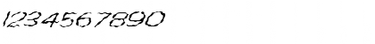 Download FZ HAND 2 WAVEY ITALIC Normal Font Numeric Preview