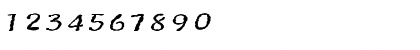 Download FZ HAND 20 MANGLED EX Normal Font Numeric Preview