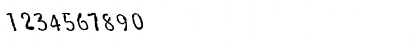 Download FZ HAND 20 MANGLED LEFTY Normal Font Numeric Preview