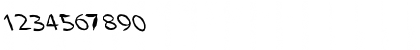 Download FZ HAND 21 MANGLED LEFTY Normal Font Numeric Preview