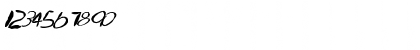 Download FZ HAND 22 MANGLED ITALIC Normal Font Numeric Preview