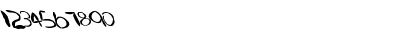 Download FZ HAND 22 MANGLED LEFTY Normal Font Numeric Preview