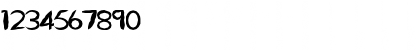 Download FZ HAND 5 MANGLED Normal Font Numeric Preview
