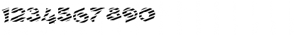 Download FZ JAZZY 11 STRIPED EX Normal Font Numeric Preview