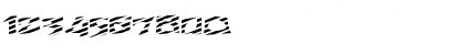 Download FZ JAZZY 12 STRIPED EX Normal Font Numeric Preview