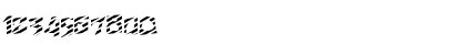 Download FZ JAZZY 12 STRIPED Normal Font Numeric Preview
