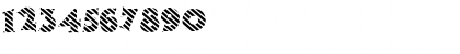 Download FZ JAZZY 13 STRIPED Normal Font Numeric Preview