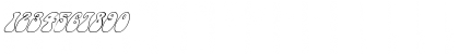 Download FZ JAZZY 14 HOLLOW ITALIC Normal Font Numeric Preview