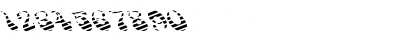Download FZ JAZZY 17 STRIPED EX Normal Font Numeric Preview