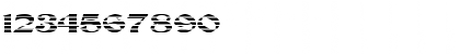 Download FZ JAZZY 19 STRIPED EX Medium Font Numeric Preview