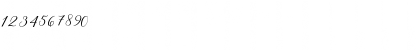 Download Melinda Script Regular Font Numeric Preview