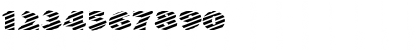 Download FZ JAZZY 24 STRIPED EX Normal Font Numeric Preview