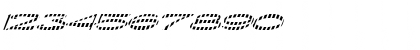 Download FZ JAZZY 30 STRIPED ITALIC Normal Font Numeric Preview