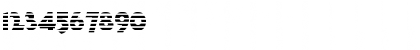 Download FZ JAZZY 32 STRIPED Normal Font Numeric Preview