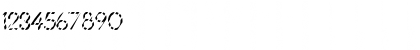 Download FZ JAZZY 34 STRIPED Normal Font Numeric Preview