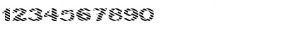 Download FZ JAZZY 36 STRIPED EX Normal Font Numeric Preview