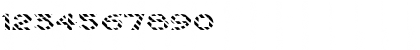Download FZ JAZZY 7 STRIPED EX Normal Font Numeric Preview