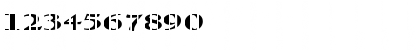 Download FZ ROMAN 24 STRIPED EX Normal Font Numeric Preview