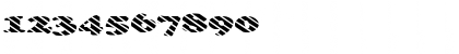 Download FZ ROMAN 4 STRIPED EX Normal Font Numeric Preview