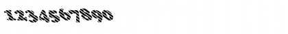 Download FZ ROMAN 4 STRIPED LEFTY Normal Font Numeric Preview