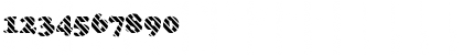 Download FZ ROMAN 4 STRIPED Normal Font Numeric Preview