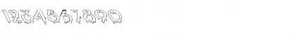 Download FZ UNIQUE 10 HOLLOW LEFTY Normal Font Numeric Preview