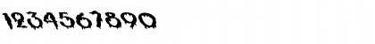 Download FZ UNIQUE 10 MANGLED LEFTY Normal Font Numeric Preview