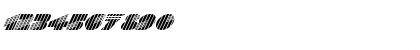 Download FZ UNIQUE 11 STRIPED ITALIC Normal Font Numeric Preview