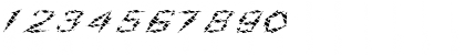 Download FZ UNIQUE 19 STRIPED EX Normal Font Numeric Preview