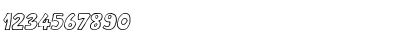 Download Milord Italic Font Numeric Preview