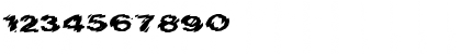 Download FZ UNIQUE 20 MANGLED EX Normal Font Numeric Preview