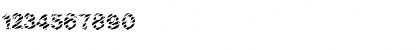 Download FZ UNIQUE 20 STRIPED Normal Font Numeric Preview