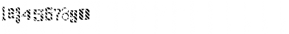 Download FZ UNIQUE 24 STRIPED Normal Font Numeric Preview