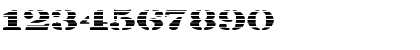 Download FZ UNIQUE 25 STRIPED EX Normal Font Numeric Preview