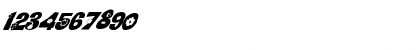 Download FZ UNIQUE 3 MANGLED ITALIC Normal Font Numeric Preview