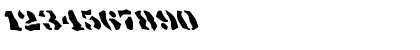 Download FZ WACKY 17 LEFTY Normal Font Numeric Preview