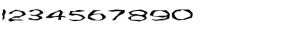 Download FZ WACKY 59 EX Normal Font Numeric Preview