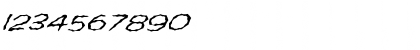 Download FZ WACKY 60 ITALIC Normal Font Numeric Preview