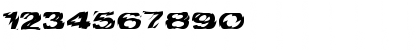 Download FZ WARPED 10 EX Normal Font Numeric Preview