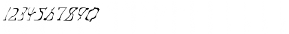 Download FZ WARPED 14 ITALIC Normal Font Numeric Preview