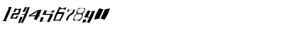 Download FZ WARPED 16 ITALIC Normal Font Numeric Preview