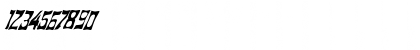 Download FZ WARPED 18 ITALIC Normal Font Numeric Preview