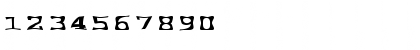 Download FZ WARPED 2 EX Normal Font Numeric Preview