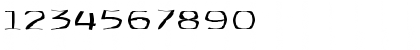 Download FZ WARPED 3 EX Normal Font Numeric Preview