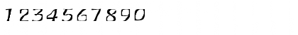 Download FZ WARPED 30 EX Normal Font Numeric Preview