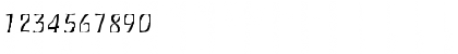 Download FZ WARPED 30 Normal Font Numeric Preview