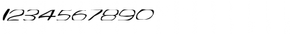 Download FZ WARPED 33 ITALIC Normal Font Numeric Preview