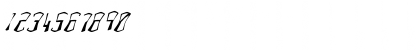 Download FZ WARPED 4 ITALIC Normal Font Numeric Preview